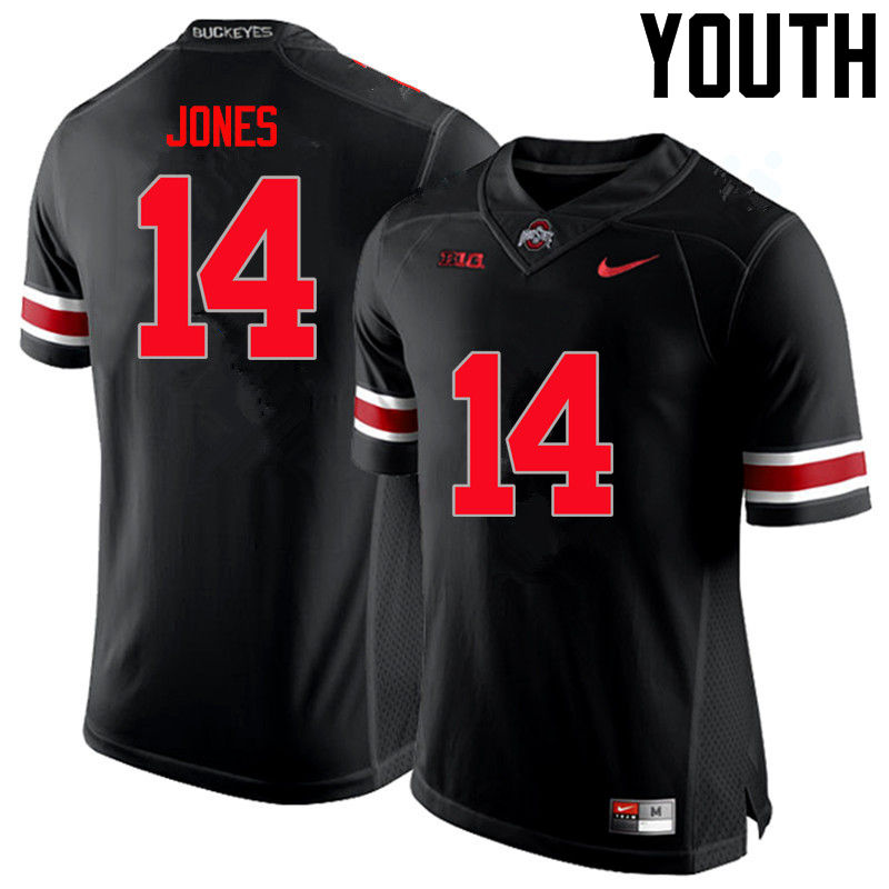Ohio State Buckeyes Keandre Jones Youth #14 Black Limited Stitched College Football Jersey
